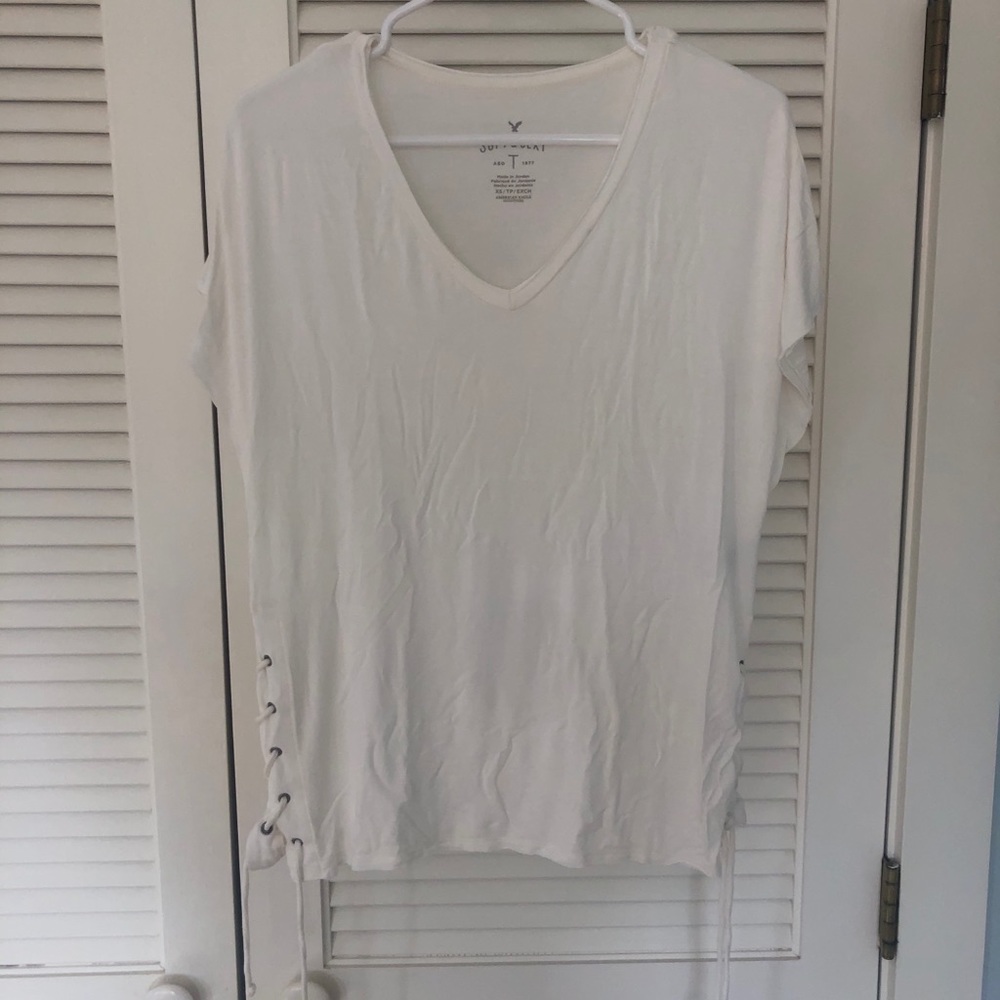 American Eagle Lace Up Shirt